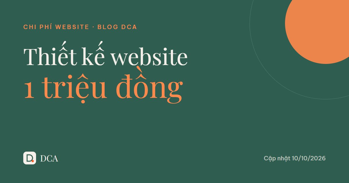 Thiết kế website 1 triệu đồng: 5 loại gói phổ biến và cách chọn