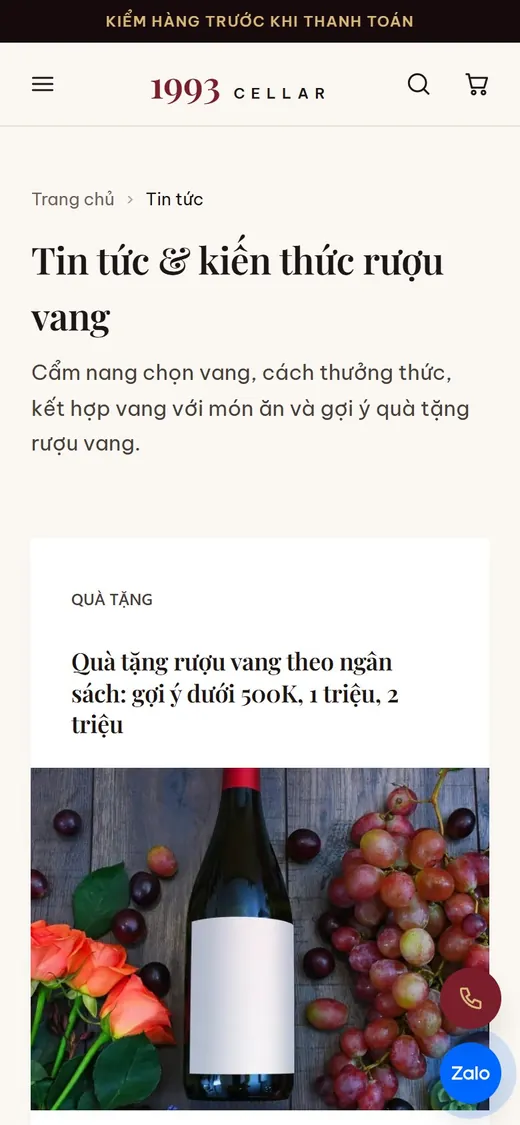 1993 Cellar trên điện thoại: Bài viết